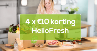 4 keer 10 euro korting hellofresh