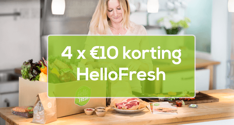 4 keer 10 euro korting hellofresh