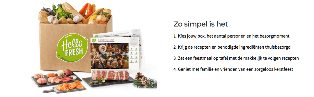 hellofresh kerstboxen 2018