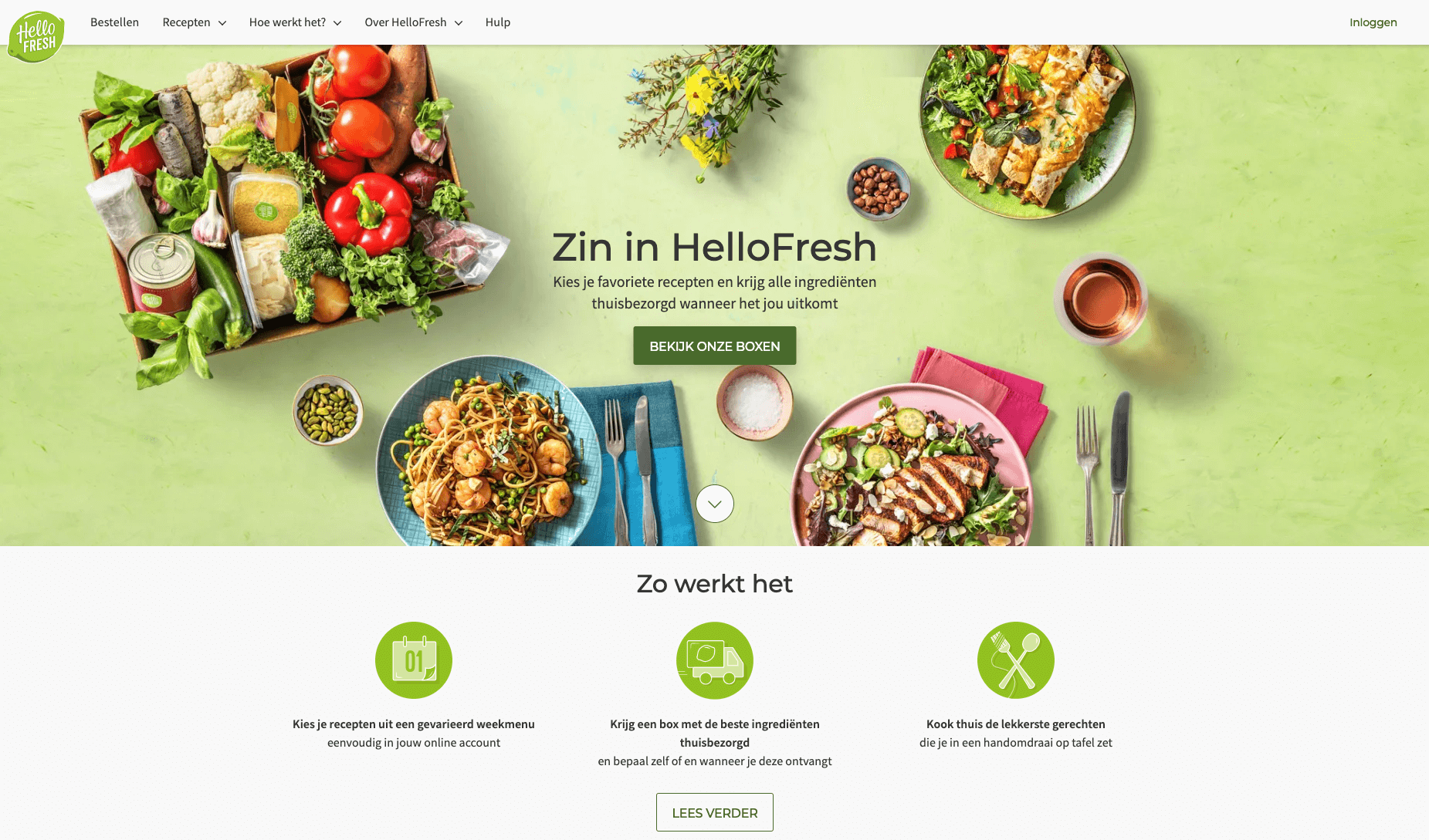 boxen van hellofresh