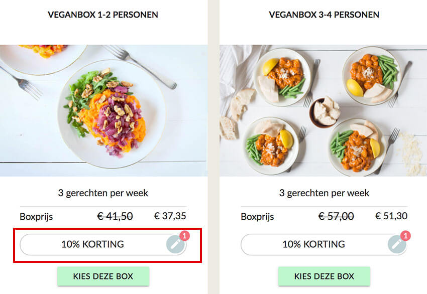 veganbox-kortingscode-invullen