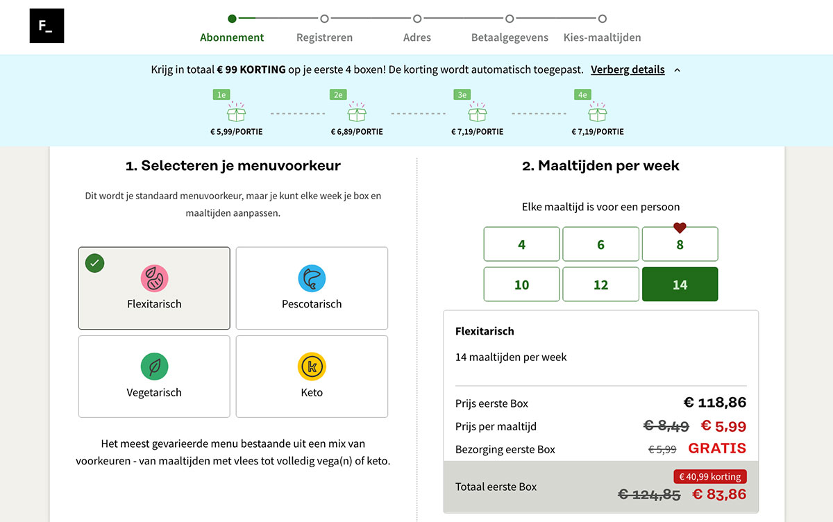 hoe werkt factor kortingscode