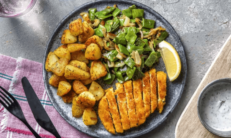 hellofresh gerechten met schnitzels